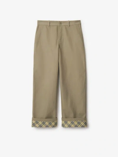 Burberry Cotton Carpenter Trousers In Multicolor