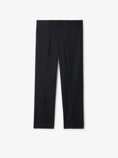 Burberry Slim-fit Wool Trousers In Indigo