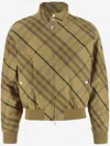BURBERRY CEDAR YELLOW CHECK PATTERN JACKET IN COTTON
