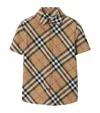 Burberry Camicia Check In Brown
