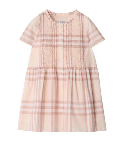 BURBERRY COTTON CHECK DRESS
