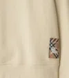 Burberry Cotton Check Label Sweatshirt In Blue