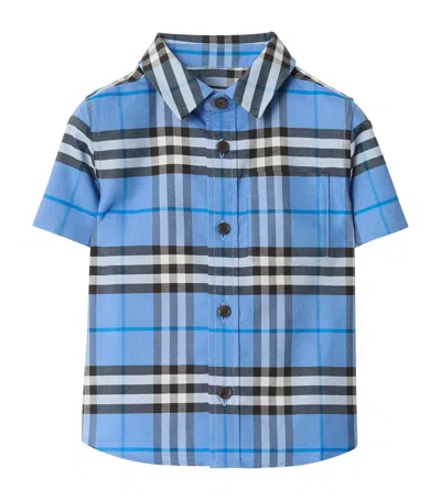 BURBERRY COTTON CHECK OXFORD SHIRT
