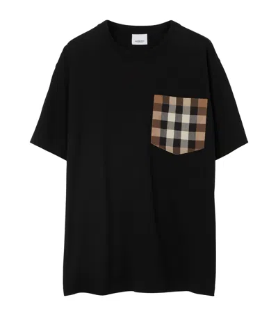 Burberry Cotton Check-pocket T-shirt In Multi