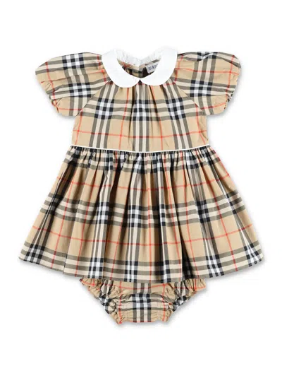 Burberry Kids' Jumpsuit Check In Neutral