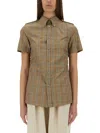 Burberry Slim-fit Check Cotton Shirt In Brown