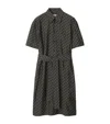 Burberry Check-pattern Cotton Shirt Dress In Green