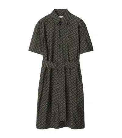 Burberry Check-pattern Cotton Shirt Dress In Snug