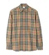 Burberry Check Print Shirt Caxtan In Multi