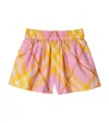 Burberry Checked Cotton Shorts In Pink
