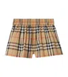 Burberry Cotton Check Shorts In Multi
