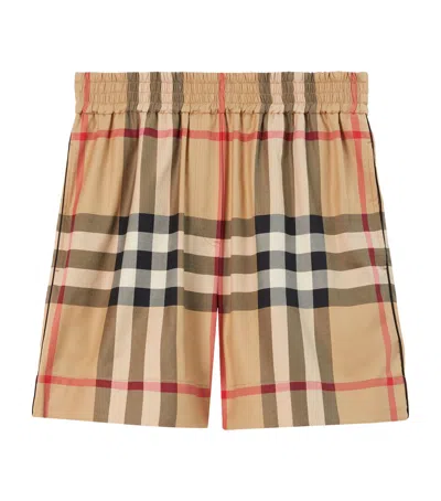 BURBERRY COTTON CHECK SHORTS