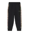 Burberry Kid Boy Jersy Trsrs In Black