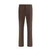Burberry Men Cotton Chino Pants In Brown