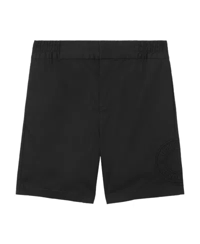 Burberry Kids' Cotton Chino Shorts In Black