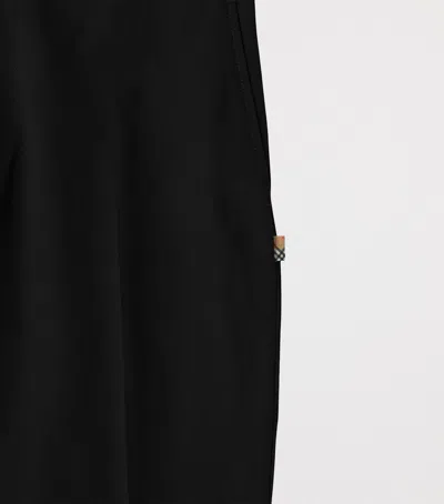 Burberry Cotton Chinos In Black