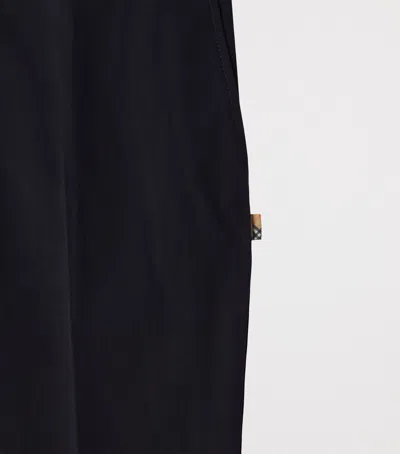 Burberry Cotton Chinos In Blue