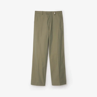 Burberry Cotton Chinos In Tent