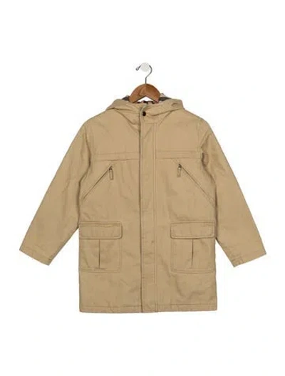 Pre-owned Burberry Kids' Cotton Coat In Neutrals