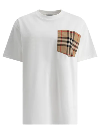 Burberry Cotton Crew Neck T-shirt T-shirts White