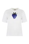 Burberry Cotton Crew-neck T-shirt In White