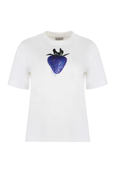 Burberry Cotton Crew-neck T-shirt In White
