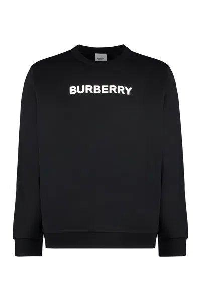 Burberry Cotton Crew-neck Sweatshirt In Black