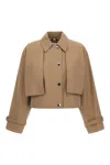 BURBERRY BURBERRY COTTON CROPPED JACKET