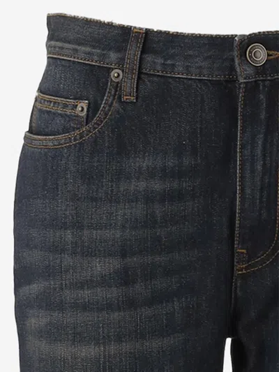 Burberry Cotton Denim Jeans In Black