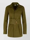Burberry Green Cotton Mini Dress Women In Green