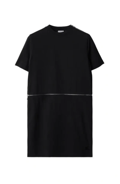 Burberry Cotton Dress In Black