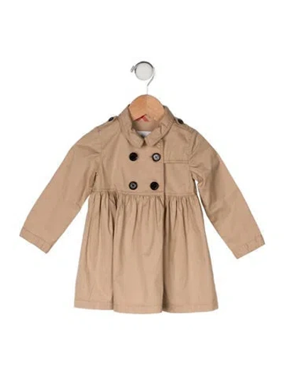 Pre-owned Burberry Babies' Cotton Dress In Neutral