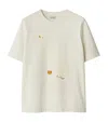Burberry Cotton Duck T-shirt In Neutrals