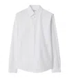 Burberry Cotton Ekd-embroidered Slim Shirt In White