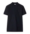 Burberry Embroidered Logo Polo Shirt In Blue
