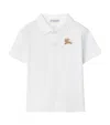 Burberry Cotton Polo Shirt In White