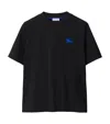 Burberry Cotton Ekd T-shirt In Black