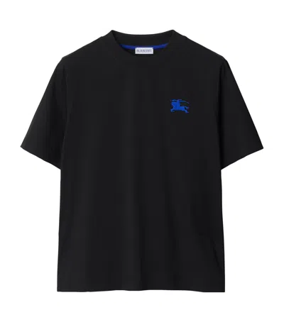 Burberry Cotton Ekd T-shirt In Black