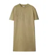 Burberry Ekd Embroidered T-shirt Dress In Neutrals