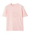 Burberry Cotton Ekd T-shirt In Pink