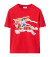 Burberry Ekd Cotton T-shirt In Red