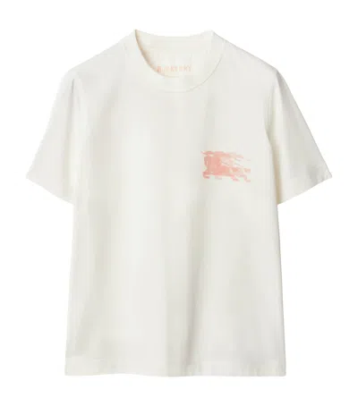 Burberry Cotton Ekd T-shirt In White