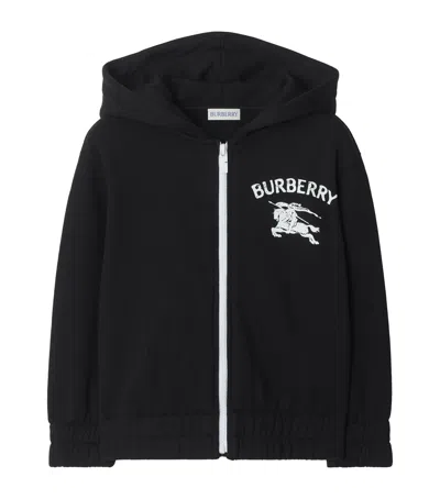 BURBERRY COTTON EKD ZIP-UP HOODIE