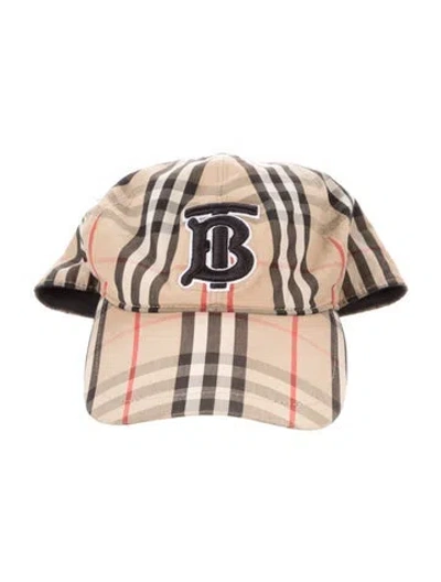 Pre-owned Burberry Cotton Embroidered Baseball Cap