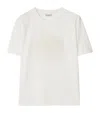 Burberry Cotton Embroidered T-shirt In White