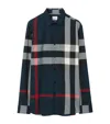 Burberry Long Sleeve Summerton Shirt In Navy