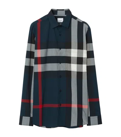 BURBERRY COTTON ENLARGED-CHECK SHIRT