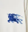 Burberry Cotton Equestrian Knight Print T-shirt In White