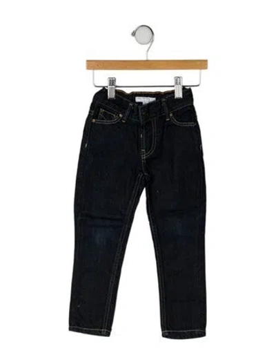Pre-owned Burberry Babies' Cotton Five Pocket Jeans In Blue
