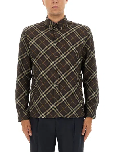 BURBERRY BURBERRY COTTON FLANNEL CHECK SHIRT